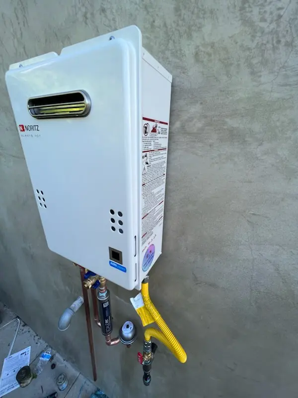 Tankless water heater installation for Canoe Ridge homes